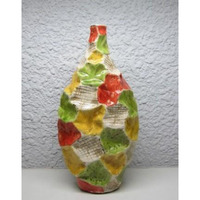 CERAMIC VASE-MULTICOLOR