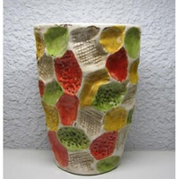 CERAMIC VASE-MULTICOLOR