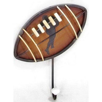MTL WALL HOOKS-FOOTBALL