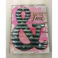 MDF gold box sign plauqe with
