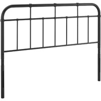 Alessia King Metal Headboard - Black
