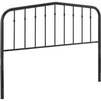 Lennon Queen Metal Headboard - Black