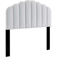 Veronique Twin Performance Velvet Headboard - White