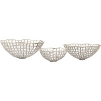 Shore Weave Basket - Set of 3 Nickel