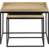 Akin Accent Table - Set of 2 Black