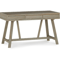Bowman SOLID WOOD Flip Up Desk in Distressed Grey