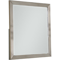 Bran 36 x 36 Modern Square Dresser Mirror, Pine Wood, Light Brown