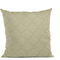 Plutus Creamy White Kona Embroydery, Some Shine To This Pattern Luxury Throw Pillow - Double sided  20" x 26" Standard
