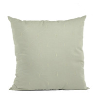 Plutus White Kona Embroydery, Some Shine To This Pattern Luxury Throw Pillow - Double sided  22" x 22"