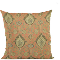 Plutus Terracotta Romero Woven Luxury Throw Pillow - Double sided  12" x 20"