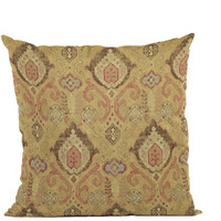 Plutus Vintage Gold Romero Woven Luxury Throw Pillow - Double sided  20" x 36" King
