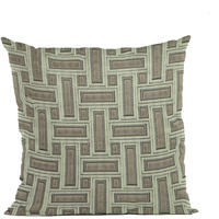 Plutus Truffle Stony Cut Velvet, Some Sparkle To It Luxury Throw Pillow - Double sided  18" x 18"
