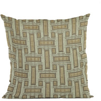 Plutus Bronze Stony Cut Velvet, Some Sparkle To It Luxury Throw Pillow - Double sided  24" x 24"