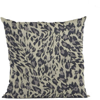 Plutus Granite Cheetah Embroydery Luxury Throw Pillow - Double sided  22" x 22"