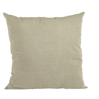 Plutus Oyster Solid Shiny Velvet Luxury Throw Pillow - Double sided  16" x 16"