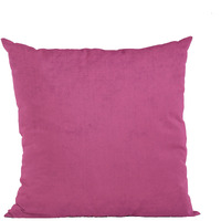 Plutus Pink Solid Shiny Velvet Luxury Throw Pillow - Double sided  26" x 26"