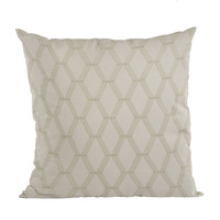 Plutus Wheat Diamond Shiny Fabric With Embroydery Luxury Throw Pillow - Double sided  12" x 20"