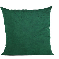 Plutus Emerald Lux Velvet Shiny Velvet Luxury Throw Pillow - Double sided  20" x 30" Queen