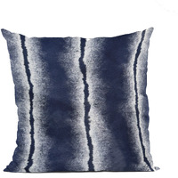 Plutus Navy Fluffy Fields Animal Faux Fur Luxury Throw Pillow - Double sided  20" x 20"
