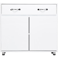Server with 2 Door Storage and 1 Drawer, White