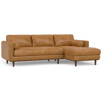 Morrison Sectional Sofa in Genuine Leather