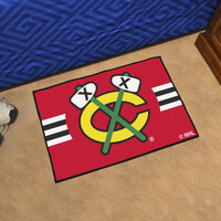 Chicago Blackhawks Starter Mat Accent Rug - 19in. x 30in. Uniform Alternate Design