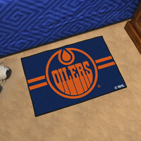 Edmonton Oilers Starter Mat Accent Rug - 19in. x 30in. Uniform Alternate Design