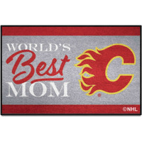 Calgary Flames World's Best Mom Starter Mat Accent Rug - 19in. x 30in.