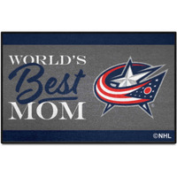 Columbus Blue Jackets World's Best Mom Starter Mat Accent Rug - 19in. x 30in.