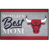 Chicago Bulls World's Best Mom Starter Mat Accent Rug - 19in. x 30in.