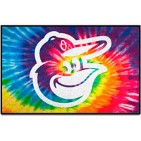 Baltimore Orioles Tie Dye Starter Mat Accent Rug - 19in. x 30in.