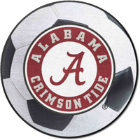 Alabama Crimson Tide Soccer Ball Rug, Round Logo - 27in. Diameter
