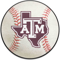 Texas A&M Aggies Baseball Rug - 27in. Diameter