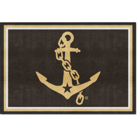 Vanderbilt Commodores 5ft. x 8 ft. Plush Area Rug, Anchor Logo