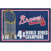 Atlanta Braves Dynasty 5ft. x 8 ft. Plush Area Rug
