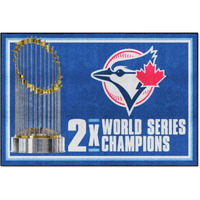 Toronto Blue Jays Dynasty 5ft. x 8 ft. Plush Area Rug