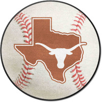 Texas Longhorns Baseball Rug - 27in. Diameter