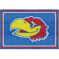 Kansas Jayhawks 5ft. x 8 ft. Plush Area Rug