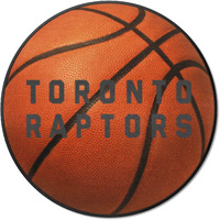 Toronto Raptors Basketball Rug - 27in. Diameter