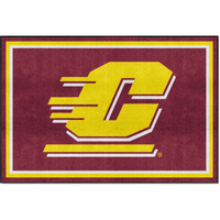 Central Michigan Chippewas 5ft. x 8 ft. Plush Area Rug