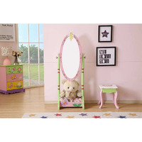 Kids Funnel Olivia the Fairy Girls Wooden Standing Mirror