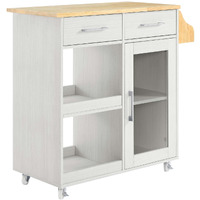 Culinary Kitchen Cart With Spice Rack