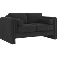 Visible Boucle Fabric Loveseat