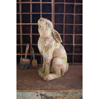 FAUX CONCRETE RABBIT - HEAD UP