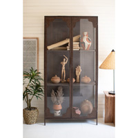METAL AND GLASS CABINET