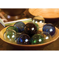 RECYCLED GLASS BALL - AMBER