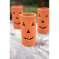 TALL TERRACOTTA  JACK-O-LANTERN