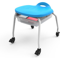 Stool with Clear Bin
