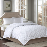 Luxurious 300 Thread Count Sateen Cover - Wool and Synthetic Fiber Blend for Enhanced Comfort, Loft, and Durability