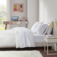 Ultimate Comfort All-Season Jersey Knit Cotton Blend Sheet Set - Luxurious & Cozy Bedding for Year-Round Comfort - Machine Washable & Snug Fit - Upgrade Your Bedding Experience!